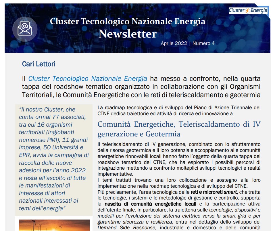 Newsletter CTN Energia n.4 2022