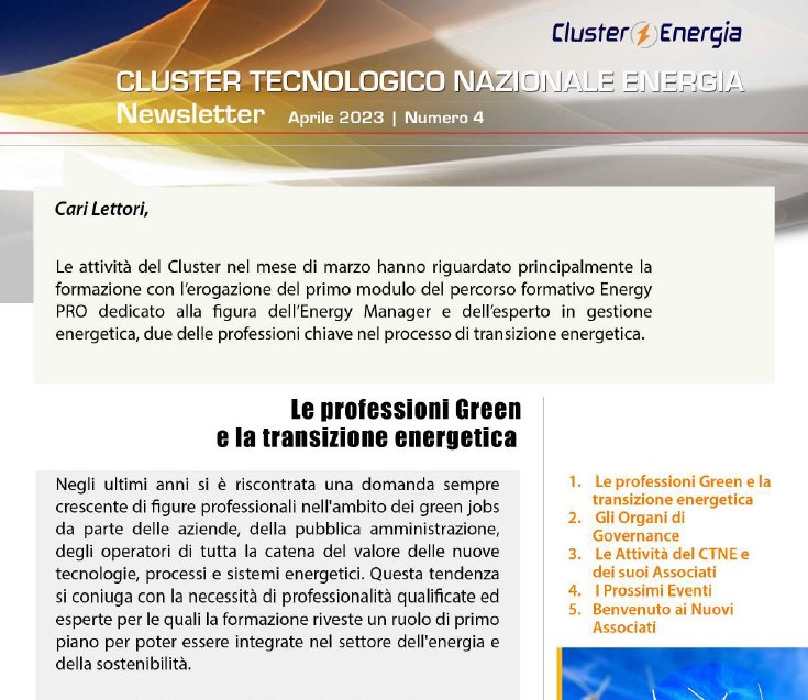 Newsletter CTN Energia n.4 2023