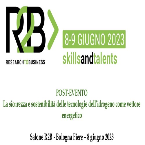 Post-evento Sicurezza e sostenibilità tecnologie dell’idrogeno – Salone R2B – 8 giugno 2023