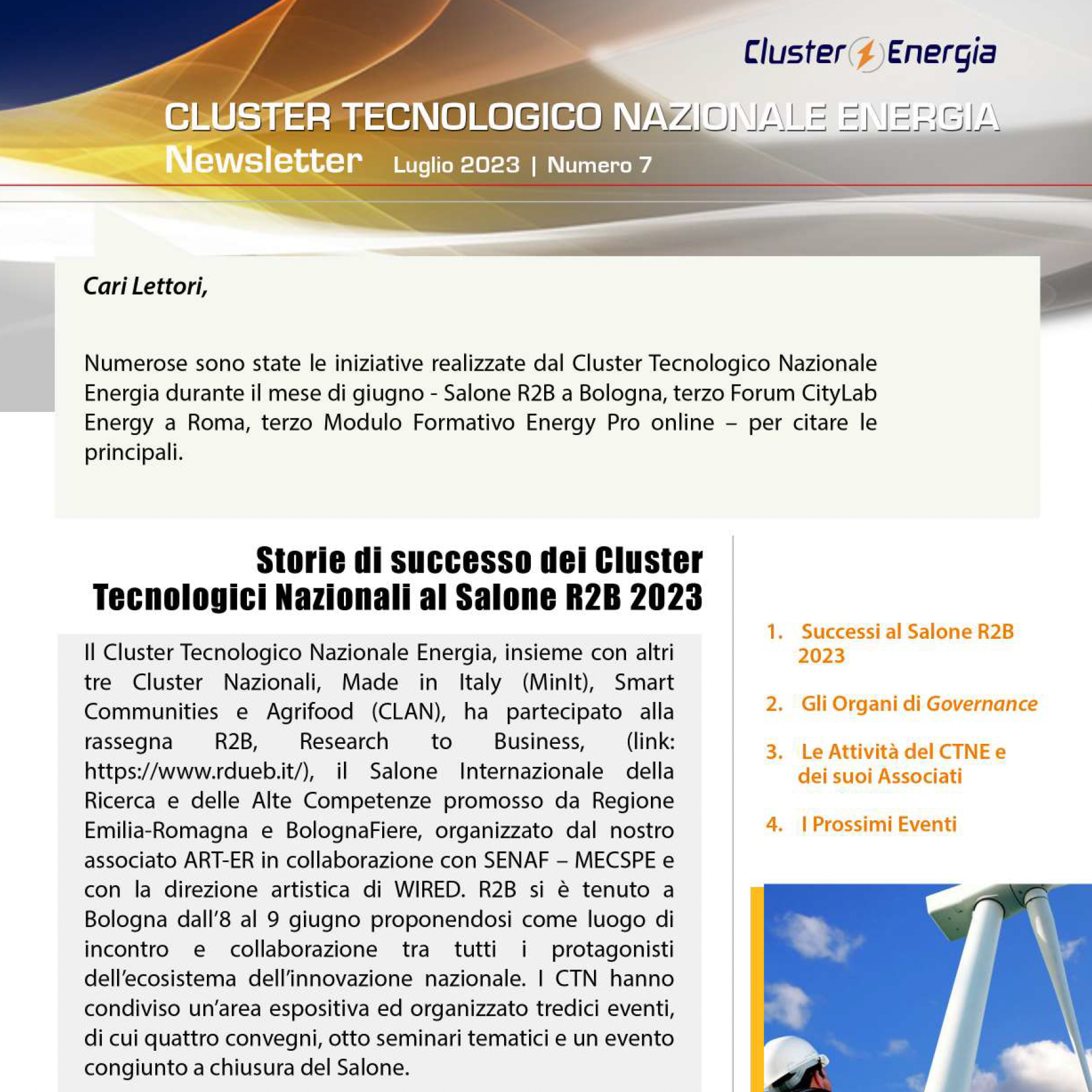 Newsletter CTN Energia n.7 2023