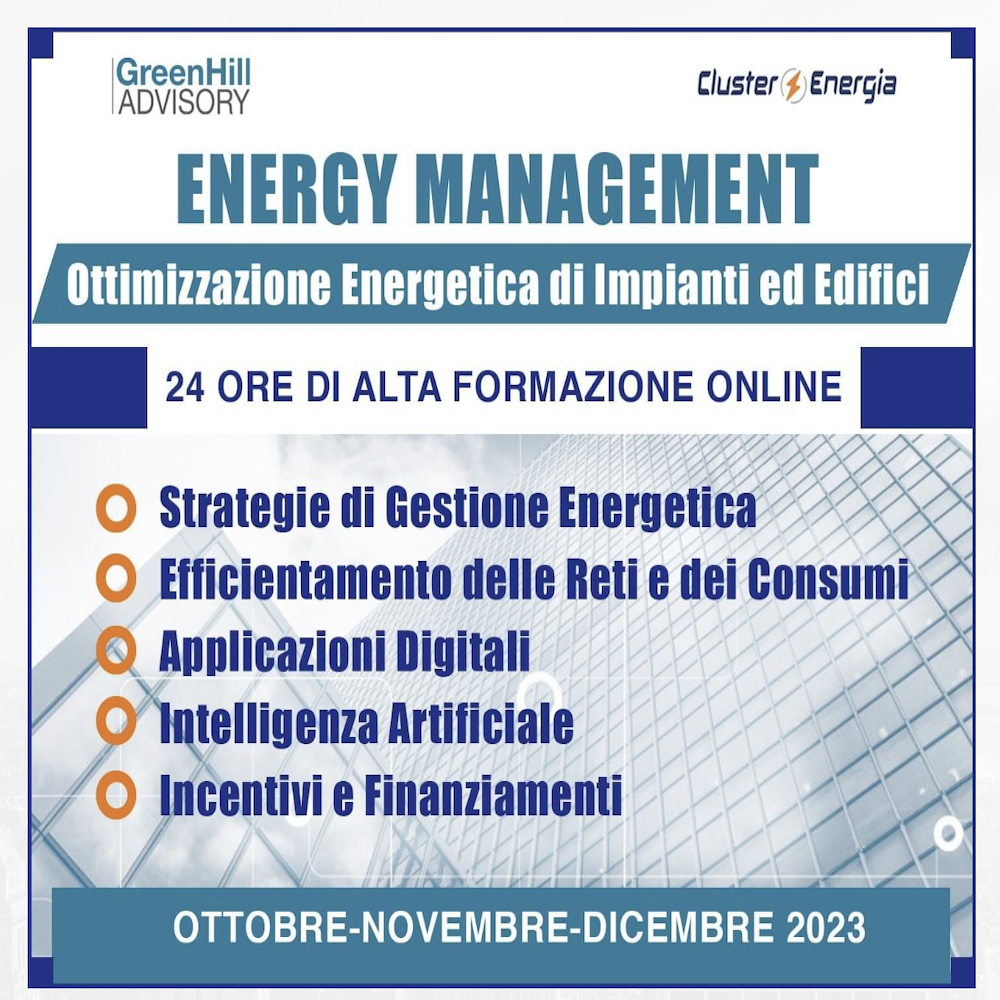 Percorso Formativo Energy Management – II semestre 2023 online